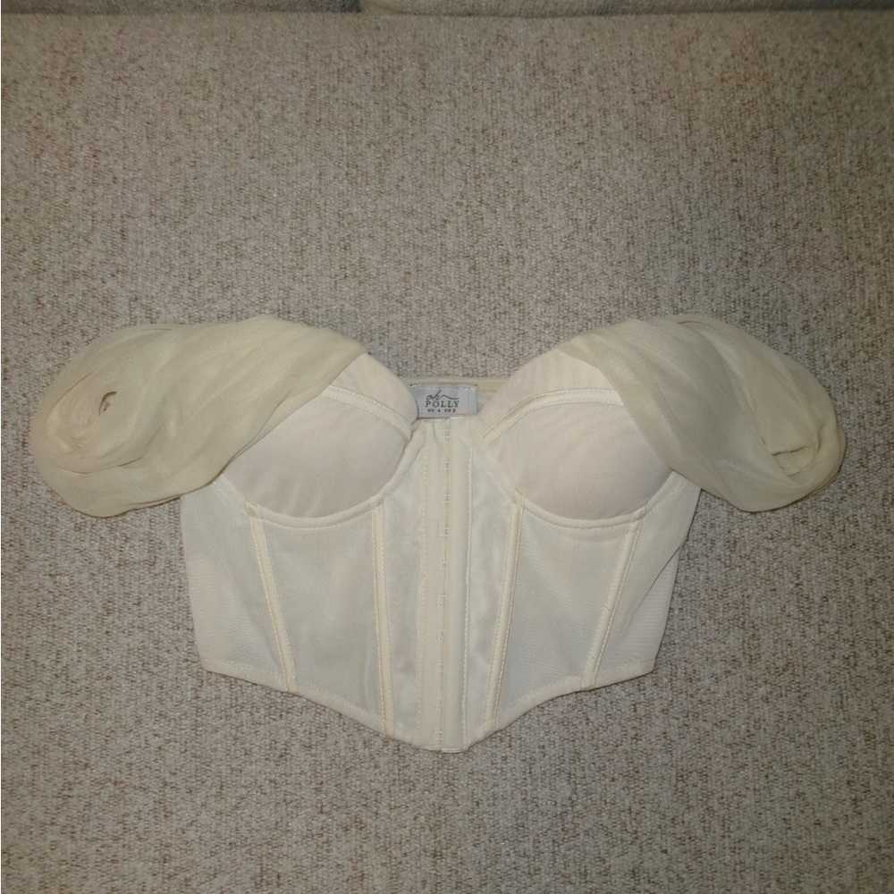 Oh Polly Cream Crop Top